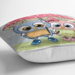 Sevimli Kediler Dijital Baskılı Dekoratif Yastık Kırlent Kılıfı Realhomes