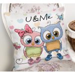 - K427-Gorsel-1 - Realhomes Sevimli Kediler Dijital Baskılı Dekoratif Yastık Kırlent Kılıfı Realhomes