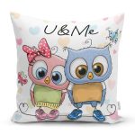 - K427-Gorsel - Realhomes Sevimli Kediler Dijital Baskılı Dekoratif Yastık Kırlent Kılıfı Realhomes