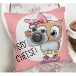 Sevimli Kediler Dijital Baskılı Dekoratif Yastık Kırlent Kılıfı Realhomes