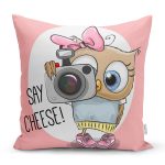 Sevimli Kediler Dijital Baskılı Dekoratif Yastık Kırlent Kılıfı Realhomes