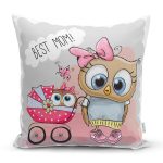 Sevimli Kediler Dijital Baskılı Dekoratif Yastık Kırlent Kılıfı Realhomes