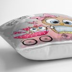 Sevimli Kediler Dijital Baskılı Dekoratif Yastık Kırlent Kılıfı Realhomes