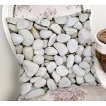 - butterfly - Realhomes Taş Desenli Dijital Baskılı Dekoratif Yastık Kırlent Kılıfı Realhomes