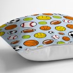 - K4846-Gorsel-2 - Realhomes Realhomes Spor Topları Dijital Baskılı Modern Yastık Kılıfı Realhomes