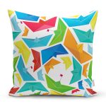Realhomes Origami Gemiler Dijital Baskılı Modern Yastık Kılıfı Realhomes