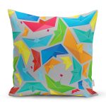 Realhomes Origami Gemiler Dijital Baskılı Modern Yastık Kılıfı Realhomes