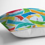 Realhomes Origami Gemiler Dijital Baskılı Modern Yastık Kılıfı Realhomes