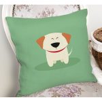 Realhomes Köpek Desenli Dijital Baskılı Modern Kırlent Kılıfı Realhomes