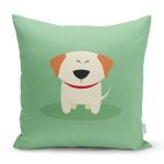 Realhomes Köpek Desenli Dijital Baskılı Modern Kırlent Kılıfı Realhomes