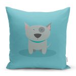 - K4864-Gorsel - Realhomes Realhomes Köpek Desenli Dijital Baskılı Modern Kırlent Kılıfı Realhomes