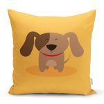 - K4865-Gorsel - Realhomes  Realhomes Köpek Desenli Dijital Baskılı Modern Kırlent Kılıfı Realhomes