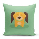 - K4866-Gorsel - Realhomes  Realhomes Köpek Desenli Dijital Baskılı Modern Kırlent Kılıfı Realhomes