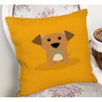 - K4868-Gorsel-1 - Realhomes Realhomes Köpek Desenli Dijital Baskılı Modern Kırlent Kılıfı Realhomes