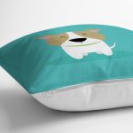 Realhomes Köpek Desenli Dijital Baskılı Modern Kırlent Kılıfı Realhomes