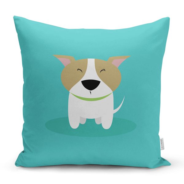 Realhomes Köpek Desenli Dijital Baskılı Modern Kırlent Kılıfı Realhomes