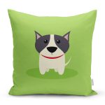 - K4874-Gorsel - Realhomes Realhomes Köpek Desenli Dijital Baskılı Modern Kırlent Kılıfı Realhomes