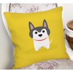 - K4876-Gorsel-1 - Realhomes Realhomes Köpek Desenli Dijital Baskılı Modern Kırlent Kılıfı Realhomes