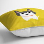 - K4876-Gorsel-2 - Realhomes Realhomes Köpek Desenli Dijital Baskılı Modern Kırlent Kılıfı Realhomes