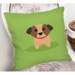 - K4877-Gorsel-1 - Realhomes Realhomes Köpek Desenli Dijital Baskılı Modern Kırlent Kılıfı Realhomes