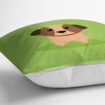 - K4877-Gorsel-2 - Realhomes Realhomes Köpek Desenli Dijital Baskılı Modern Kırlent Kılıfı Realhomes