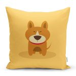 Realhomes Köpek Desenli Dijital Baskılı Modern Kırlent Kılıfı Realhomes