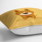 Realhomes Köpek Desenli Dijital Baskılı Modern Kırlent Kılıfı Realhomes