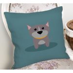 - K4879-Gorsel-1 - Realhomes Realhomes Köpek Desenli Dijital Baskılı Modern Kırlent Kılıfı Realhomes