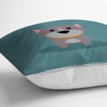 - K4879-Gorsel-2 - Realhomes Realhomes Köpek Desenli Dijital Baskılı Modern Kırlent Kılıfı Realhomes