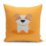 - K4880-Gorsel - Realhomes Realhomes Köpek Desenli Dijital Baskılı Modern Kırlent Kılıfı Realhomes