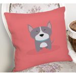 - K4881-Gorsel-1 - Realhomes Realhomes Köpek Desenli Dijital Baskılı Modern Kırlent Kılıfı Realhomes