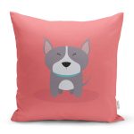 - K4881-Gorsel - Realhomes Realhomes Köpek Desenli Dijital Baskılı Modern Kırlent Kılıfı Realhomes