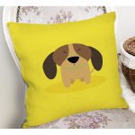 Realhomes Köpek Desenli Dijital Baskılı Modern Kırlent Kılıfı Realhomes