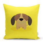 Realhomes Köpek Desenli Dijital Baskılı Modern Kırlent Kılıfı Realhomes