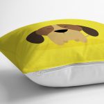 Realhomes Köpek Desenli Dijital Baskılı Modern Kırlent Kılıfı Realhomes