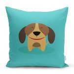 Realhomes Köpek Desenli Dijital Baskılı Modern Kırlent Kılıfı Realhomes