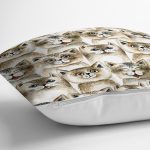 Realhomes Kedi Desenli Dijital Baskılı Modern Kırlent Kılıfı Realhomes