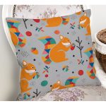 - K4891-Gorsel-1 - Realhomes Realhomes Fındık Kurdu Sincap Dijital Baskılı Modern Kırlent Kılıfı Realhomes