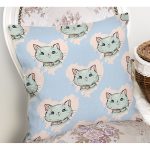 - K4895-Gorsel-1 - Realhomes  Realhomes Kedi Desenli Dijital Baskılı Modern Kırlent Kılıfı Realhomes