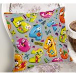 - K4897-Gorsel-1 - Realhomes  Realhomes Renkli Sayılar Dijital Baskılı Modern Kırlent Kılıfı Realhomes