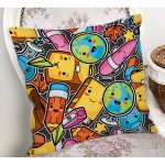 - K4903-Gorsel-1 - Realhomes Realhomes Renkli Eşyalar Dijital Baskılı Modern Kırlent Kılıfı Realhomes