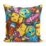 - K4903-Gorsel - Realhomes Realhomes Renkli Eşyalar Dijital Baskılı Modern Kırlent Kılıfı Realhomes