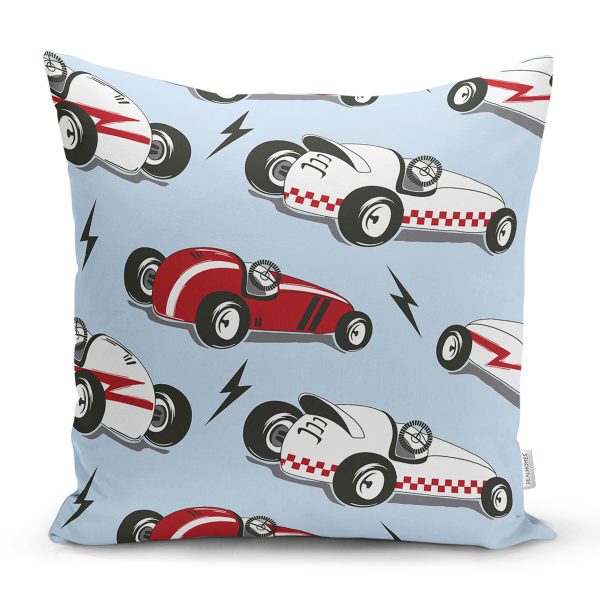 Realhomes Renkli Kedi Dijital Baskılı Modern Kırlent Kılıfı Realhomes