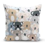 - K4910-Gorsel - Realhomes Realhomes Ayıcıklar Dijital Baskılı Modern Kırlent Kılıfı Realhomes