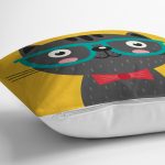 - K4914-Gorsel-2 - Realhomes Realhomes Renkli Kedi Dijital Baskılı Modern Kırlent Kılıfı Realhomes