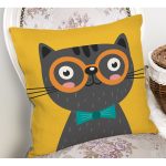 - K4917-Gorsel-1 - Realhomes Realhomes Renkli Kedi Dijital Baskılı Modern Kırlent Kılıfı Realhomes