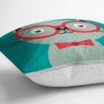 Realhomes Renkli Kedi Dijital Baskılı Modern Kırlent Kılıfı Realhomes