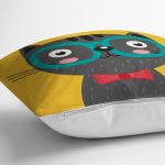 Realhomes Renkli Kedi Dijital Baskılı Modern Kırlent Kılıfı Realhomes