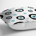 Realhomes Nazar Boncuklu Dijital Baskılı Modern Yastık Kılıfı Realhomes