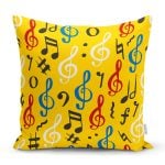 - K4929-Gorsel - Realhomes Realhomes Sarı Zeminli Sol Anahtarlı Dijital Baskılı Modern Yastık Kılıfı Realhomes